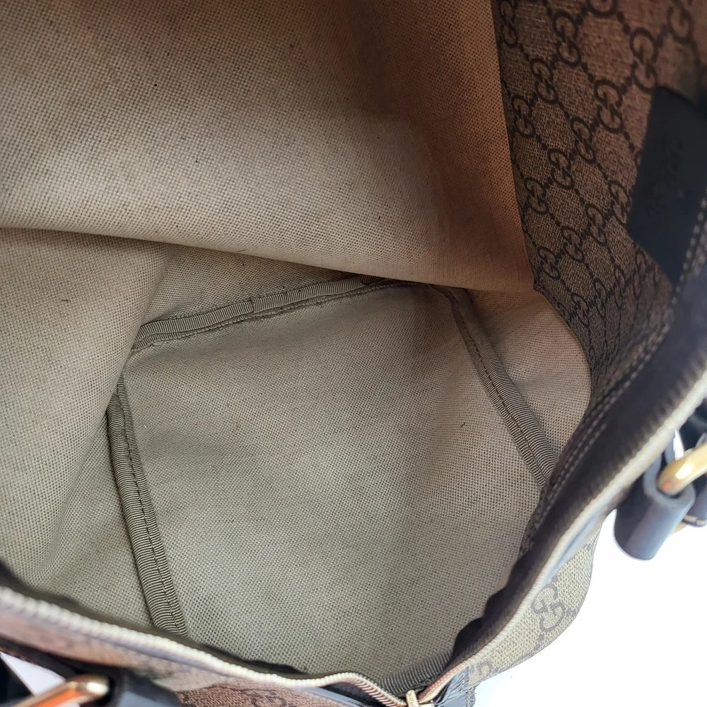 Gucci Coated Canvas Boston 30 Tattoo Rose Heart Bag Limited Edition..Authentic.. - Picture 12 of 15